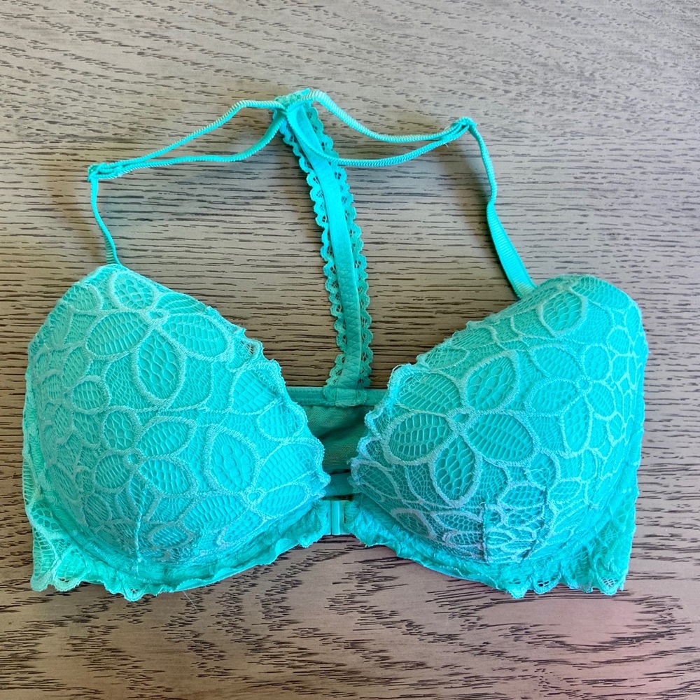 Aqua Lace Women's Bra